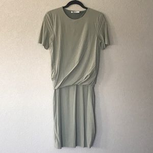 T by Alexander Wang NWOT sage green dress, Size L